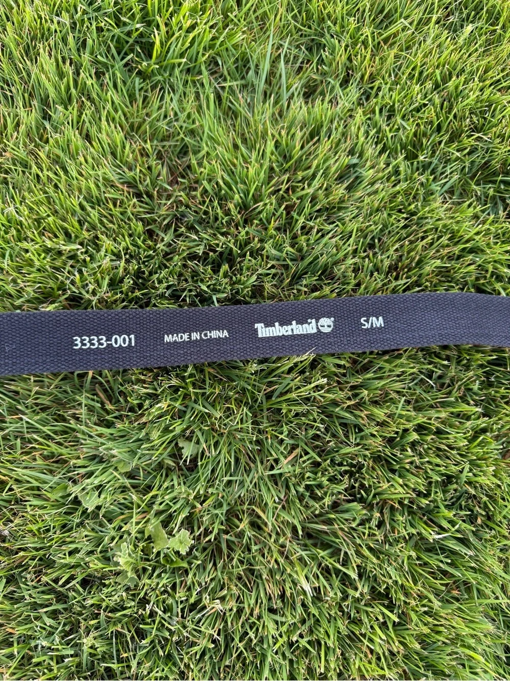 Timberland Earthkeepers Black Canvas Web Belt S/M Unisex